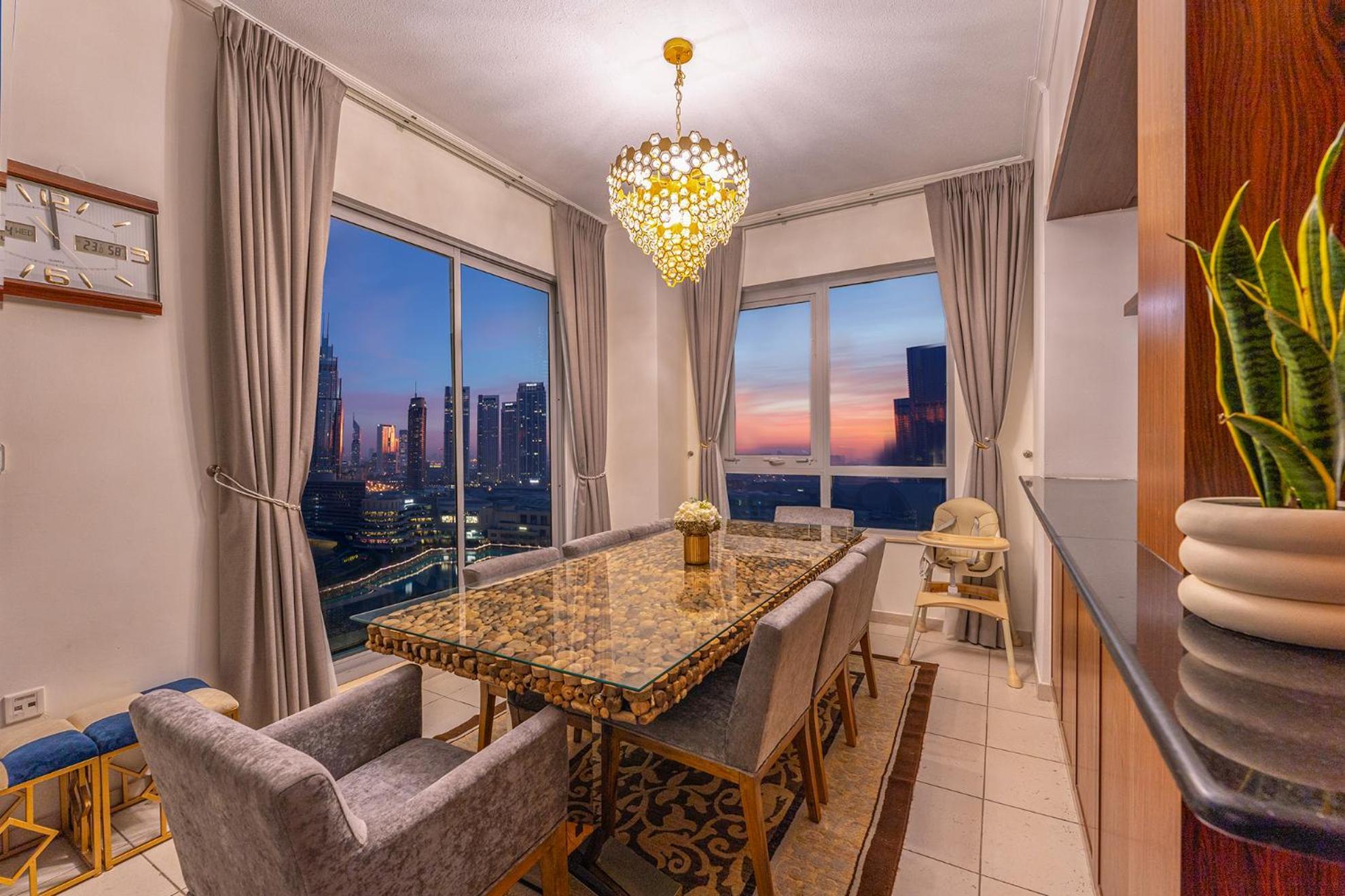 Spectacular Burj & Fountain View - Luxurious 3 Bedrooms & Maids Room - The Residences 두바이 외부 사진